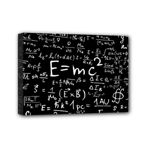 Science-albert-einstein-formula-mathematics-physics-special-relativity Mini Canvas 7  X 5  (stretched) by Sudhe