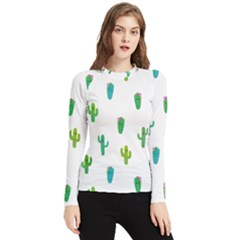 Funny Cacti With Muzzles Women s Long Sleeve Rash Guard by SychEva