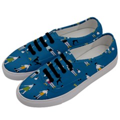 Girls Walk With Their Dogs Men s Classic Low Top Sneakers by SychEva