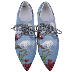 Mountain-mount-landscape-japanese Pointed Oxford Shoes by Sudhe