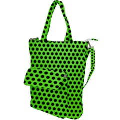 Metallic Mesh Screen-green Shoulder Tote Bag by impacteesstreetweareight