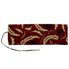 Folk Flowers Pattern Floral Surface Design Seamless Pattern Roll Up Canvas Pencil Holder (m) by Eskimos