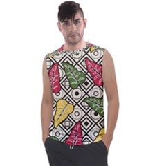 Leaves Foliage Batik Seamless Men s Regular Tank Top by Amaryn4rt