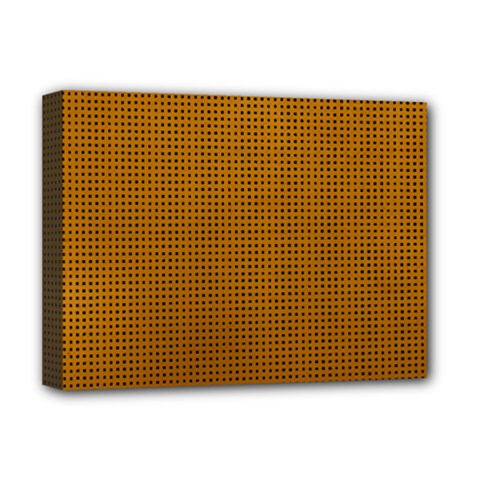 Metallic Mesh Screen 2-gold Deluxe Canvas 16  X 12  (stretched)  by impacteesstreetweareight