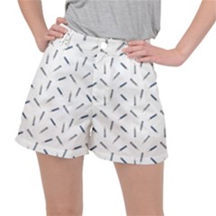 Gray Pencils On A Light Background Ripstop Shorts by SychEva