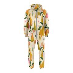 Yellow Juicy Pears And Apricots Hooded Jumpsuit (kids) by SychEva
