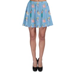 Beautiful Girls With Drinks Skater Skirt by SychEva