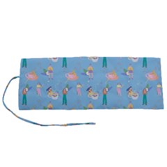 Beautiful Girls With Drinks Roll Up Canvas Pencil Holder (s) by SychEva