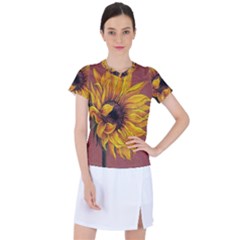 Sunflower Women s Sports Top by Sparkle