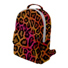 Leopard Print Flap Pocket Backpack (large) by skindeep