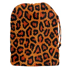 Leopard-print 3 Drawstring Pouch (3xl) by skindeep