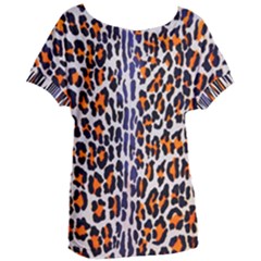 Fur-leopard 5 Women s Oversized Tee by skindeep