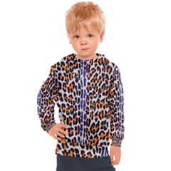 Fur-leopard 5 Kids  Hooded Pullover by skindeep