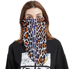 Fur-leopard 5 Face Covering Bandana (triangle) by skindeep