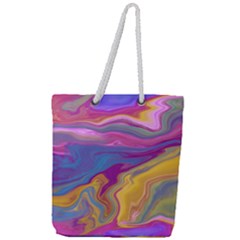 Flow Full Print Rope Handle Tote (large) by kiernankallan