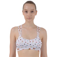 Cute Bright Little Cars Line Them Up Sports Bra by SychEva