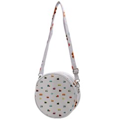 Cute Bright Little Cars Crossbody Circle Bag by SychEva