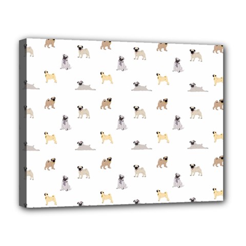 Funny Pugs Canvas 14  X 11  (stretched) by SychEva