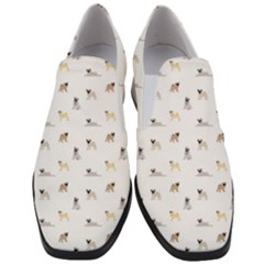 Funny Pugs Women Slip On Heel Loafers by SychEva