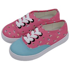 Funny Pugs  Cute Pets Kids  Classic Low Top Sneakers by SychEva