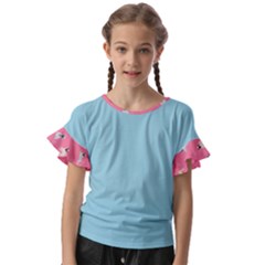 Funny Pugs  Cute Pets Kids  Cut Out Flutter Sleeves by SychEva