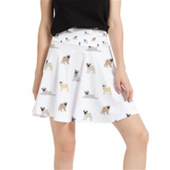 Funny Pugs Waistband Skirt
