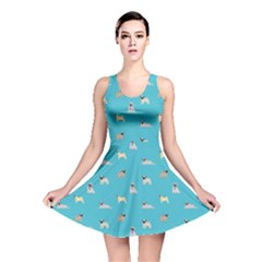 Funny Pugs Reversible Skater Dress by SychEva