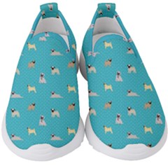 Funny Pugs Kids  Slip On Sneakers by SychEva