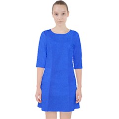 Leather Smooth 22 Blue Pocket Dress by skindeep