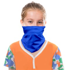 Leather Smooth 22 Blue Face Covering Bandana (kids) by skindeep