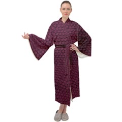 Reptile Skin Pattern 2 Maxi Velour Kimono by skindeep