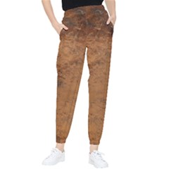 Aged Leather Tapered Pants