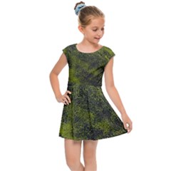 Cracked Leather 2a Kids  Cap Sleeve Dress