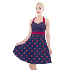 Rockabilly Halter Party Swing Dress 