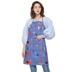 Blue 50s Pocket Apron by InPlainSightStyle