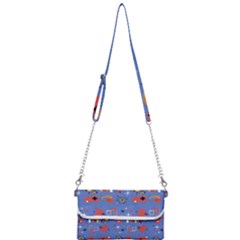 Blue 50s Mini Crossbody Handbag