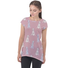 Dalmatians Favorite Dogs Cap Sleeve High Low Top by SychEva