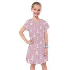 Dalmatians Favorite Dogs Kids  Drop Waist Dress by SychEva