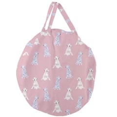Dalmatians Favorite Dogs Giant Round Zipper Tote by SychEva