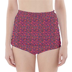 Pink Zoas Print High-waisted Bikini Bottoms by Kritter
