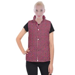 Pink Zoas Print Women s Button Up Vest by Kritter