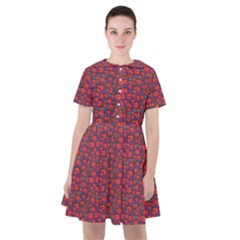 Pink Zoas Print Sailor Dress by Kritter