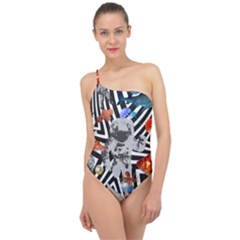 Point Of Entry 2 Classic One Shoulder Swimsuit by impacteesstreetwearcollage