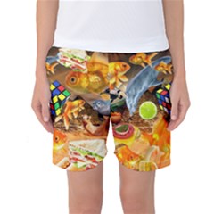 Through Space And Time 5 Women s Basketball Shorts