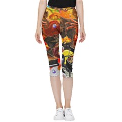 Through Space And Time 2 Inside Out Lightweight Velour Capri Leggings  by impacteesstreetwearcollage