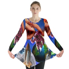 Riding The Storm Out 2 Long Sleeve Tunic  by impacteesstreetwearcollage