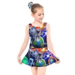 Riding The Storm Out Kids  Skater Dress Swimsuit