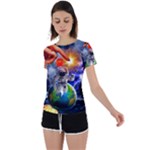 Riding The Storm Out Back Circle Cutout Sports Tee