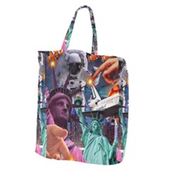 Journey Through Time Nyc Giant Grocery Tote by impacteesstreetwearcollage