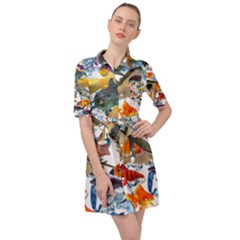 Under The Sea Belted Shirt Dress by impacteesstreetwearcollage